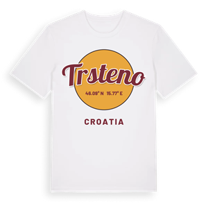 Trsteno cirkel t-shirt – ekologisk bomull t-shirt från Pinshirt