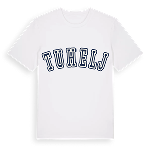 Tuhelj college t-shirt – ekologisk bomull t-shirt från Pinshirt