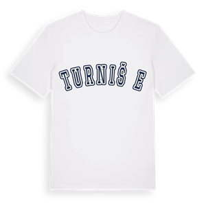 Turnišće college t-shirt – ekologisk bomull t-shirt från Pinshirt