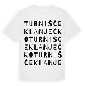 Turnišće Klanječko ordlek t-shirt – ekologisk bomull t-shirt från Pinshirt