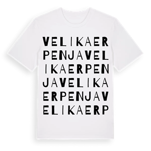 Velika Erpenja ordlek t-shirt – ekologisk bomull t-shirt från Pinshirt