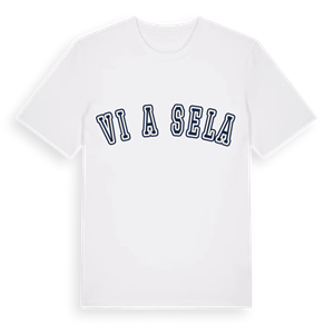 Viča Sela college t-shirt – ekologisk bomull t-shirt från Pinshirt
