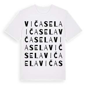 Viča Sela ordlek t-shirt – ekologisk bomull t-shirt från Pinshirt