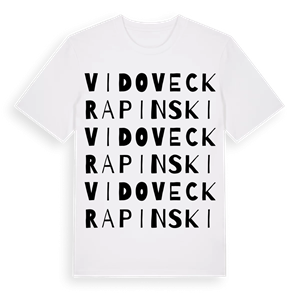 Vidovec Krapinski ordlek t-shirt – ekologisk bomull t-shirt från Pinshirt