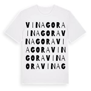 Vinagora ordlek t-shirt – ekologisk bomull t-shirt från Pinshirt