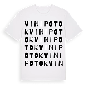 Vinipotok ordlek t-shirt – ekologisk bomull t-shirt från Pinshirt