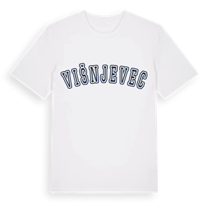 Višnjevec college t-shirt – ekologisk bomull t-shirt från Pinshirt