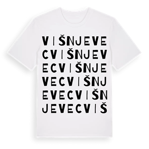 Višnjevec ordlek t-shirt – ekologisk bomull t-shirt från Pinshirt