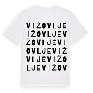 Vižovlje ordlek t-shirt – ekologisk bomull t-shirt från Pinshirt