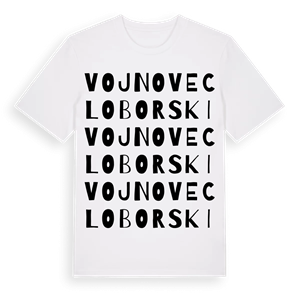 Vojnovec Loborski ordlek t-shirt – ekologisk bomull t-shirt från Pinshirt