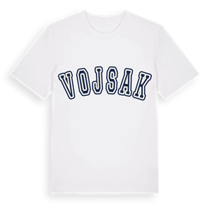 Vojsak college t-shirt – ekologisk bomull t-shirt från Pinshirt