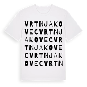 Vrtnjakovec ordlek t-shirt – ekologisk bomull t-shirt från Pinshirt