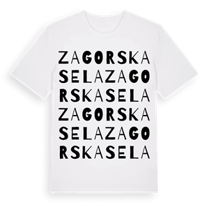 Zagorska Sela ordlek t-shirt – ekologisk bomull t-shirt från Pinshirt