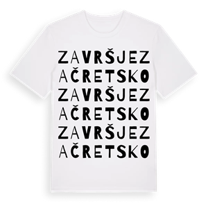 Završje Začretsko ordlek t-shirt – ekologisk bomull t-shirt från Pinshirt