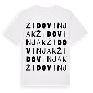 Židovinjak ordlek t-shirt – ekologisk bomull t-shirt från Pinshirt