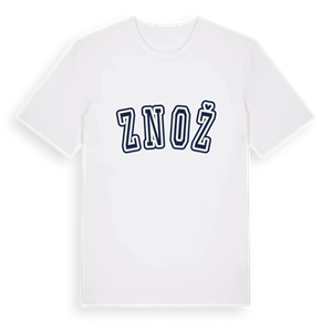 Znož college t-shirt – ekologisk bomull t-shirt från Pinshirt