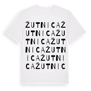 Žutnica ordlek t-shirt – ekologisk bomull t-shirt från Pinshirt