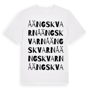 Åängskvarn ordlek t-shirt – ekologisk bomull t-shirt från Pinshirt
