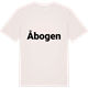 Vintage White t-shirt med Åbogen fetstil t-shirt