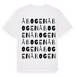 Åbogen ordlek t-shirt – ekologisk bomull t-shirt från Pinshirt