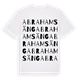 White t-shirt med Abrahamsäng ordlek t-shirt