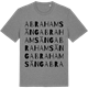 Mid Heather Gray t-shirt med Abrahamsäng ordlek t-shirt