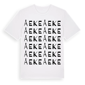 Åeke ordlek t-shirt – ekologisk bomull t-shirt från Pinshirt