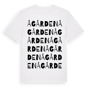 Ågården ordlek t-shirt – ekologisk bomull t-shirt från Pinshirt