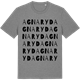 Mid Heather Gray t-shirt med Agnaryd ordlek t-shirt