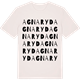 Vintage White t-shirt med Agnaryd ordlek t-shirt