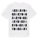 White t-shirt med Agnaryd ordlek t-shirt