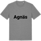 Mid Heather Gray t-shirt med Agnäs fetstil t-shirt