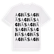 White t-shirt med Agnäs ordlek t-shirt