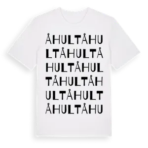 Åhult ordlek t-shirt – ekologisk bomull t-shirt från Pinshirt