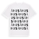 White t-shirt med Åhus ordlek t-shirt