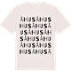 Vintage White t-shirt med Åhus ordlek t-shirt