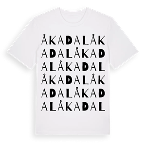 Åkadal ordlek t-shirt – ekologisk bomull t-shirt från Pinshirt