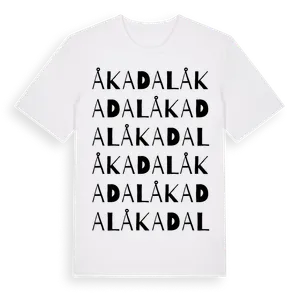 Åkadal ordlek t-shirt – ekologisk bomull t-shirt från Pinshirt