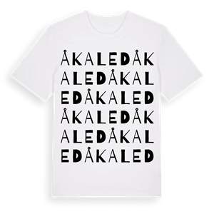 Åkaled ordlek t-shirt – ekologisk bomull t-shirt från Pinshirt