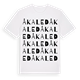 Åkaled ordlek t-shirt