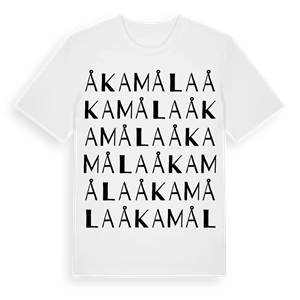 Åkamåla ordlek t-shirt – ekologisk bomull t-shirt från Pinshirt