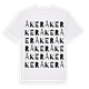 White t-shirt med Åker ordlek t-shirt