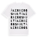 Åkerbergshult ordlek t-shirt