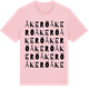 Pink Cotton t-shirt med Åkerö ordlek t-shirt