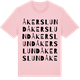 Pink Cotton t-shirt med Åkerslund ordlek t-shirt