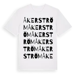 Åkerström ordlek t-shirt – ekologisk bomull t-shirt från Pinshirt
