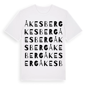 Åkesberg ordlek t-shirt – ekologisk bomull t-shirt från Pinshirt