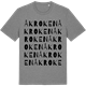 Mid Heather Gray t-shirt med Åkroken ordlek t-shirt