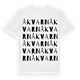 White t-shirt med Åkvarn ordlek t-shirt
