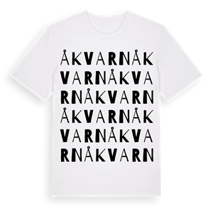 Åkvarn ordlek t-shirt – ekologisk bomull t-shirt från Pinshirt